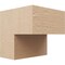Ekena Millwork 10"W x 10"D x 10"H Wide Chapel Hill Rough Cedar Woodgrain TimberThane Corbel, Primed Tan CORUR10X10X10CHPRCPR - alternate 1